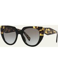 Prada - Oversized Acetate Cat-eye Sunglasses - Lyst