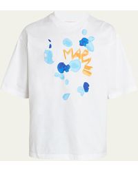 Marni - Dripping Flower Logo T-shirt - Lyst