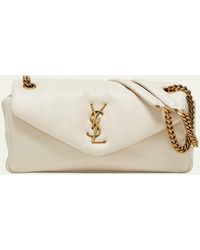 Saint Laurent - Calypso Small Ysl Shoulder Bag In Smooth Padded Leather - Lyst