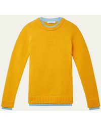 Wales Bonner - Steady Layered Knit Top - Lyst