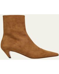 Stella McCartney - Spur Vegan Suede Ankle Booties - Lyst
