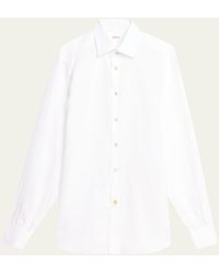 Kiton - Linen Casual Button-down Shirt - Lyst