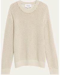 FRAME - Open Weave Sweater - Lyst