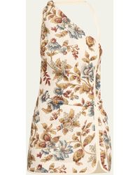 Sir. The Label - Eleanora Floral Asymmetric Mini Dress - Lyst