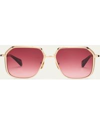 Jacques Marie Mage - Aida Gold-plated Titanium & Acetate Butterfly Sunglasses - Lyst