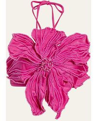 PATBO - Hand-beaded Flower Bikini Top - Lyst