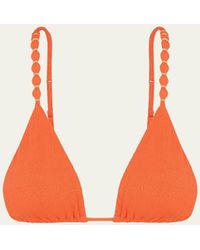 ViX - Firenze Beads Triangle Bikini Top - Lyst
