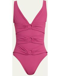 Karla Colletto - Morgan V-neck Silent Underwire One-piece Swimsuit - Lyst