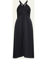 Ramy Brook - Cynthia Satin Button-Front Dress - Lyst