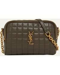 Saint Laurent - Cassandre Mini Ysl Camera Bag In Quilted Smooth Leather - Lyst