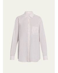 The Row - Dalan Check Cotton Poplin Button-Down Shirt - Lyst
