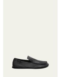 Loewe - X Paula's Ibiza Flex Grained Leather Slip-On Loafers - Lyst