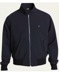 Givenchy - Poplin Wool-Blend Cordura Harrington Jacket - Lyst
