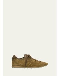 Jacquemus - Les Tennis Woven Suede Low-Top Sneakers - Lyst