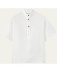 Loro Piana - Hakusan Linen Short-sleeve Shirt - Lyst