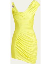 Versace - Ruched Bodycon Mini Dress - Lyst