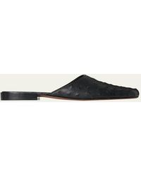 The Row - Penelope Ostrich Leather Mules - Lyst