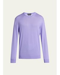 Tom Ford - Fine Merino Wool Crewneck Sweater - Lyst