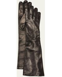 Jil Sander - Patent Leather Zip Gloves - Lyst