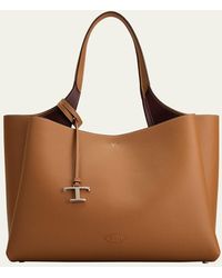 Tod's - Medium Apa Leather Tote Bag - Lyst