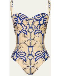 Johanna Ortiz - Lagoon Lure Bustier One-piece Swimsuit - Lyst