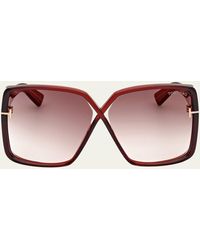 Tom Ford - Yvonne Acetate Butterfly Sunglasses - Lyst