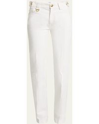 Chloé - Mid-Rise Straight-Leg Denim Trousers - Lyst