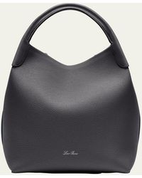 Loro Piana - Large Bale Fine-grain Leather Bag - Lyst