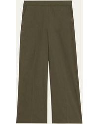 Theory - Relaxed Straight Cropped Pull-on Pants - Lyst