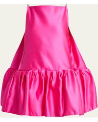 Givenchy - Ruffle Silk Sleeveless Mini Dress - Lyst