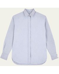 Golden Goose - Striped Boyfriend Button-front Shirt - Lyst
