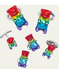 Jan Leslie - Men's Rainbow Gummy Bear Cufflink & Stud Set - Lyst