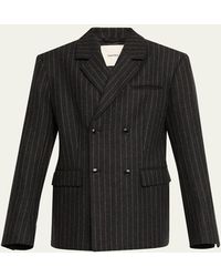 Nanushka - Osono Pinstripe Wool Blazer - Lyst