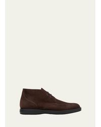 Brioni - Journey Suede Desert Boots - Lyst