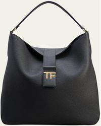 Tom Ford - Tf Medium Hobo In Grained Leather - Lyst