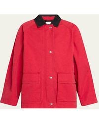 The Row - Elodianna Long-Sleeve Cotton Utility Jacket - Lyst