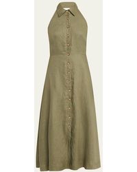 Veronica Beard - Mackey Button-Front A-Line Dress - Lyst
