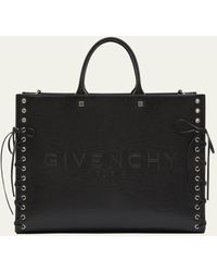 Givenchy - G-tote Medium Shopping Bag In Leather With Corset Detail - Lyst