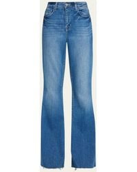L'Agence - Sera High Rise Sneaker Flare Jeans - Lyst