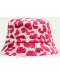 Moncler Genius - X Jw Anderson Cheetah-print Bucket Hat With Logo Detail - Lyst