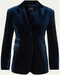 Akris - Percival Techno Velvet Stretch Single-Breasted Jacket - Lyst