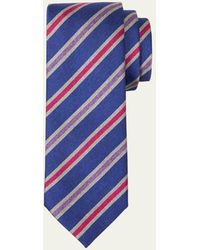 Charvet - Schappe Silk Stripe Tie - Lyst