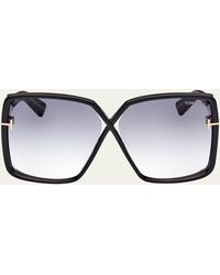 Tom Ford - Yvonne Acetate Butterfly Sunglasses - Lyst