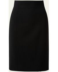 Akris - Wool-blend Knee-length Pencil Skirt - Lyst