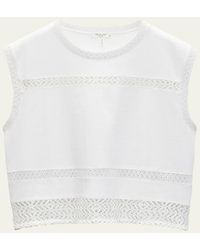 Rag & Bone - Rosie Embroidered Muscle Tank Top - Lyst