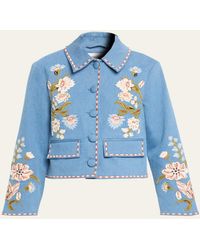 Veronica Beard - Vikaria Embroidered Jacket - Lyst