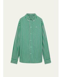 Loewe - Multi-Stripe Poplin Button-Down Shirt - Lyst