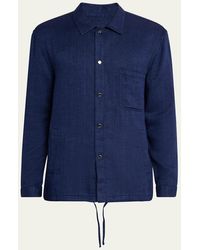 Frescobol Carioca - Diego Linen Coach Overshirt - Lyst