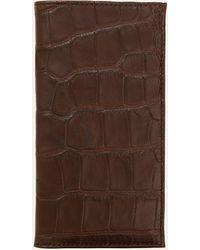 Abas - Matte Alligator Leather Bifold Coat Wallet - Lyst