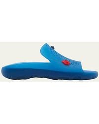 Burberry - Stingray Rubber Slide Sandals - Lyst